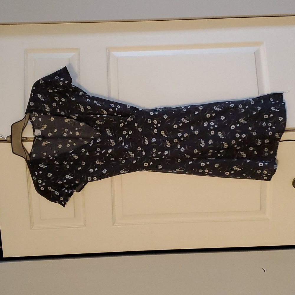 Floral wrap dress